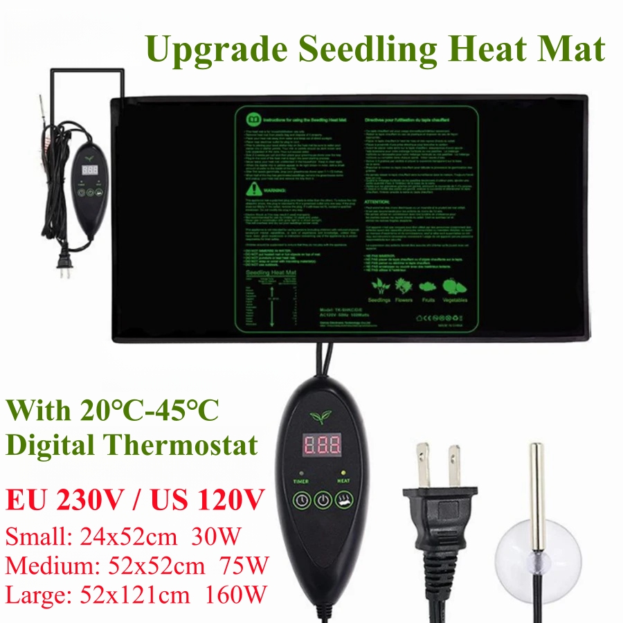 Seedling Heat Mat - Almofada de calor impermeável para mudas,
